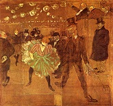 Тулуз-Лотрек Стойка Ла Гулю в танце в Мулен Руж. 1895г